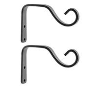 Ganchos para plantas colgantes para interiores, Colgadores de farolillos de montaje en pared de 1/2 piezas, Ganchos decorativos de pared de hierro para campanas de viento, cestas de flores, comederos