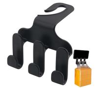 Ganchos Para Reposacabezas De Coche - Ganchos Triples para Bolsos de Coche | Organizador Multifuncional Sostenedor de Bolso Teléfono para Asiento Trasero Viaje
