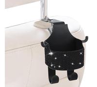 Ganchos para reposacabezas de coche - Organizador interno con portavasos - Soporte para bolsos y bolsos | Para coches y camiones desplazamientos diarios viajes por carretera viajes salidas familiares