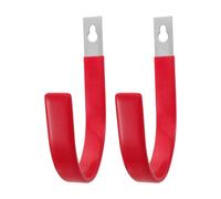 Ganchos para Salvavidas 2piezas de Plástico y Acero Inoxidable Rojo | Montaje Simple en Vallas y Suministros de Piscina, Respuesta Rápida para Accesorios Piscinas Desmontables Fiesta Verano