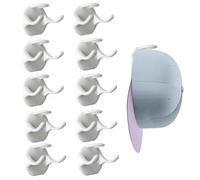 Ganchos para sombreros de pared - 10 unidades colgador adhesivo para la conservación y organización | Soporte para sombreros de pared | Para puerta, armario, dormitorio, apartamento, entrada, lugar de