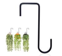 Ganchos para Vallas de Luces de Cadena | Soporte de Acero Reforzado y Resistente,Colgadores para Flores en Vallas,para Jardín, Terraza, Balcón, Patio, Barandilla, Luces de Cadena, Maceta, Farol, de Av