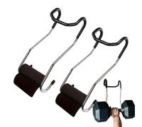 Ganchos Porta Mancuernas, Accesorio de Seguridad para Colgar, Ganchos Antideslizantes Portátiles para Levantamiento en Gimnasio Casa Exterior