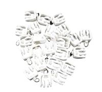 Ganchos Riel Cortina Corredera 10/20 Piezas de Rodillos de Rueda de Cortina Flexibles de plástico, riel Recto Curvo, Gancho Colgante, Anillo Deslizante, Accesorios de ferretería for el hogar(10pcs)