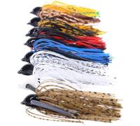 Ganchos sin malas hierbas de 10 g diseñados para aparejos de cebo suave para apoyar la pesca de trucha de lubina en agua dulce salada y estuarios (juego de 8 colores)