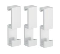 Ganchura para emco loft, acoplable, juego de 3, blanco, 057513900