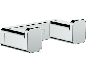 Ganchura toallero doble AddStoris de hansgrohe, 41755000, Color: cromado