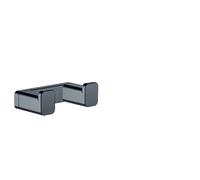 Ganchura toallero doble AddStoris de hansgrohe, 41755340, Color: Negro Cepillado