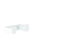 Ganchura toallero doble AddStoris de hansgrohe, 41755700, Color: blanco mate