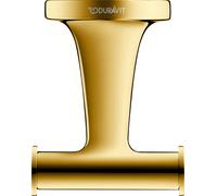 Ganchura toallero doble Duravit Starck T, 0099303400, Color: Oro pulido