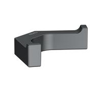 Ganchura toallero KEUCO EDITION 11, ganchura doble, cierre oculto, 11115130000, Color: Negro cromo cepillado