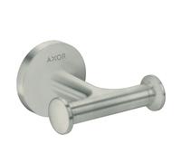 Ganchura toallero universal AXOR de hansgrohe, doble, 42812800, Color: Óptica de acero inoxidable