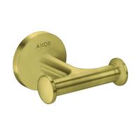 Ganchura toallero universal AXOR de hansgrohe, doble, 42812950, Color: Latón cepillado