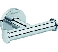 Ganchura toallero universal hansgrohe Logis, doble, cromado, 41725000