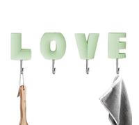 Ganci Decorativi, Ganci Per Lettere, Gancho Da Parete Adesivo Con Lettere Di Amore, Colgador Di Stoccaggio Per Cucina Bagno, Multifunzionali Uso Generale, Organizzatore Chiavi