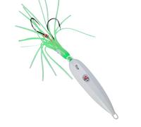 Ganci per Maschera Di Calamari - Esche Da Luminosa, Esche per La Artificiale Da | Simulazione Di Esches Perr La Della Notturna | Gancio Barbuto Calamari Luminosi, Placcaggio Barba