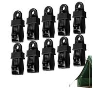 Ganci per Tessuti Ombreggianti - 10 Pezzi Morsetti, 8,2X3X3 cm Pinze regolabili antivento e clip di fissaggio per teli da campeggio, tendoni o copripiscina, Ideale parasole | Picnic, Esterno, Cam