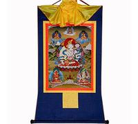 Gandhanra Tibetano Arte Tara Blanca Thangka - Gofrado en Caliente Tapiz Budista para Decoración Zen,Meditación y Cultura del Hogar
