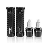 GANDUS Motocicleta para Honda Varadero XL 1000 Varadero 1000 125 Varadero Accesorios De Motocicleta 7/8 "22mm Manillar Empuñaduras Manillar Tapa Final (Color : Black)