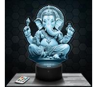 Ganesh Dieu - Lámpara de noche, diseño de colección Hinduismo, Dios, religión, ideal como regalo para hombre, mujer, objeto Ganesh Dios, luz nocturna para adultos, decoración de dormitorio. Ideal como