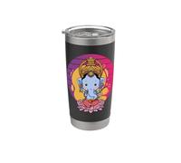 Ganesh Elefante Dios hindú Ganesha Kawai Señor Ganesha Vaso térmico de acero inoxidable de doble pared