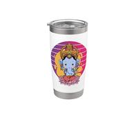 Ganesh Elefante Dios hindú Ganesha Kawai Señor Ganesha Vaso térmico de acero inoxidable de doble pared