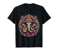 Ganesh Símbolo Yoga Hindú Elefante Dios Ganesha Puja Camiseta