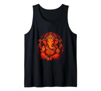 Ganesh Símbolo Yoga Hindú Elefante Dios Ganesha Puja Camiseta sin Mangas