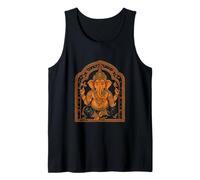 Ganesh Símbolo Yoga Hindú Elefante Dios Ganesha Puja Camiseta sin Mangas