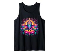 Ganesh Símbolo Yoga Hindú Elefante Dios Ganesha Puja Camiseta sin Mangas