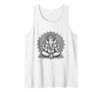 Ganesh Símbolo Yoga Hindú Elefante Dios Ganesha Puja Camiseta sin Mangas