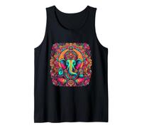 Ganesh Símbolo Yoga Hindú Elefante Dios Ganesha Puja Camiseta sin Mangas
