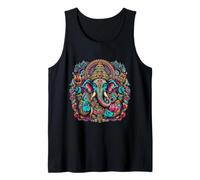 Ganesh Símbolo Yoga Hindú Elefante Dios Ganesha Puja Camiseta sin Mangas