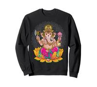 Ganesh Símbolo Yoga Hindú Hombres Mujeres Meditación Amante Sudadera
