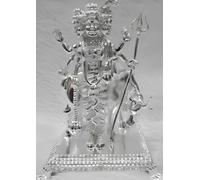 Ganesha Arts Dattatreya Ídolo con vaca en plata pura 925/estatua de Dattatreya con vaca en plata hindú religión dios ídolo escultura estatua 2.00 pulgadas (65 GMS)