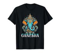 Ganesha Hindú Elefante Dios Amantes del Yoga Arte Divino Espiritual Camiseta