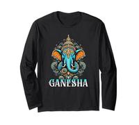 Ganesha Hindú Elefante Dios Amantes del Yoga Arte Divino Espiritual Manga Larga