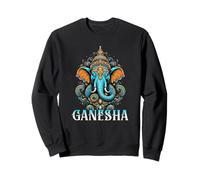 Ganesha Hindú Elefante Dios Amantes del Yoga Arte Divino Espiritual Sudadera