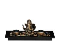 Ganesha - Quemador de incienso, soporte de conos de incienso zen, figura de portavelas de té, estatua de Ganesh Zen, estatua de Ganesha para decoración, soporte de incienso para manto, quemador de