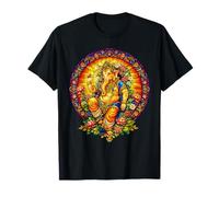 Ganesha Vitral Mandala Hindú Dios Hinduismo Yoga Camiseta