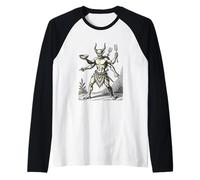 Ganga Gramma Demon Cuatro Brazos Un Propósito Audaz Camiseta Manga Raglan