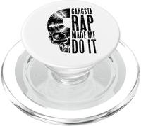 Gangsta Rap Made Me Do It, Amante de los Discos de Vinilo, Gothic Skull PopSockets PopGrip para MagSafe