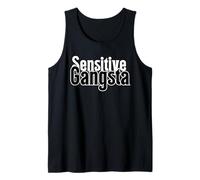 Gangsta sensible tipo duro con sentimientos. Cita urbana divertida Camiseta sin Mangas
