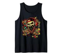 Gángster Calavera Hip Hop Música Urban Streetwear Camiseta sin Mangas