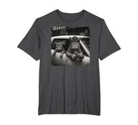 Gangster Cat Meme Funny Cats Gang Humor Camiseta, Hombre Tallas Grandes, Jaspeado Oscuro, 5X Alto