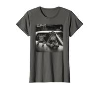 Gangster Cat Meme Funny Cats Gang Humor Camiseta, Mujer, Asfalto, L