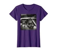 Gangster Cat Meme Funny Cats Gang Humor Camiseta, Mujer, Morado, XS