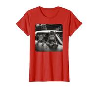 Gangster Cat Meme Funny Cats Gang Humor Camiseta, Mujer, Rojo, XS