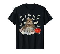 Gangster Cat Money Caviar Funny Kitten Street Gangsta Cat Camiseta