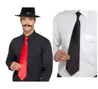 Gángster Corbata Gran Gatsby Disfraz Hombre Accesorio 1920s Rojo O Blanco